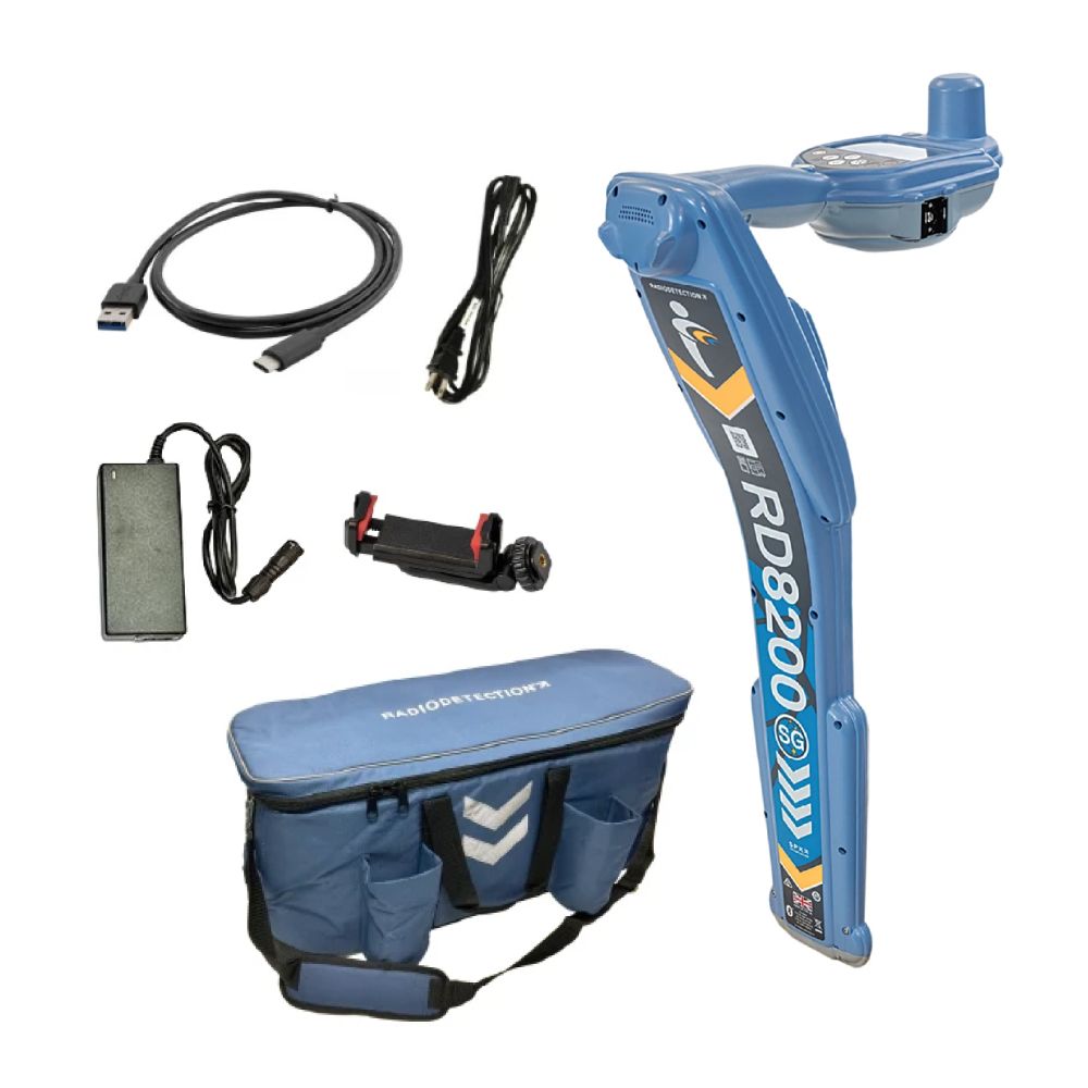 Radiodetection RD8200SG FCC Kit (10/RD8200SG-FCC-KIT) Precision Survey Grade Locator Bundle Kit