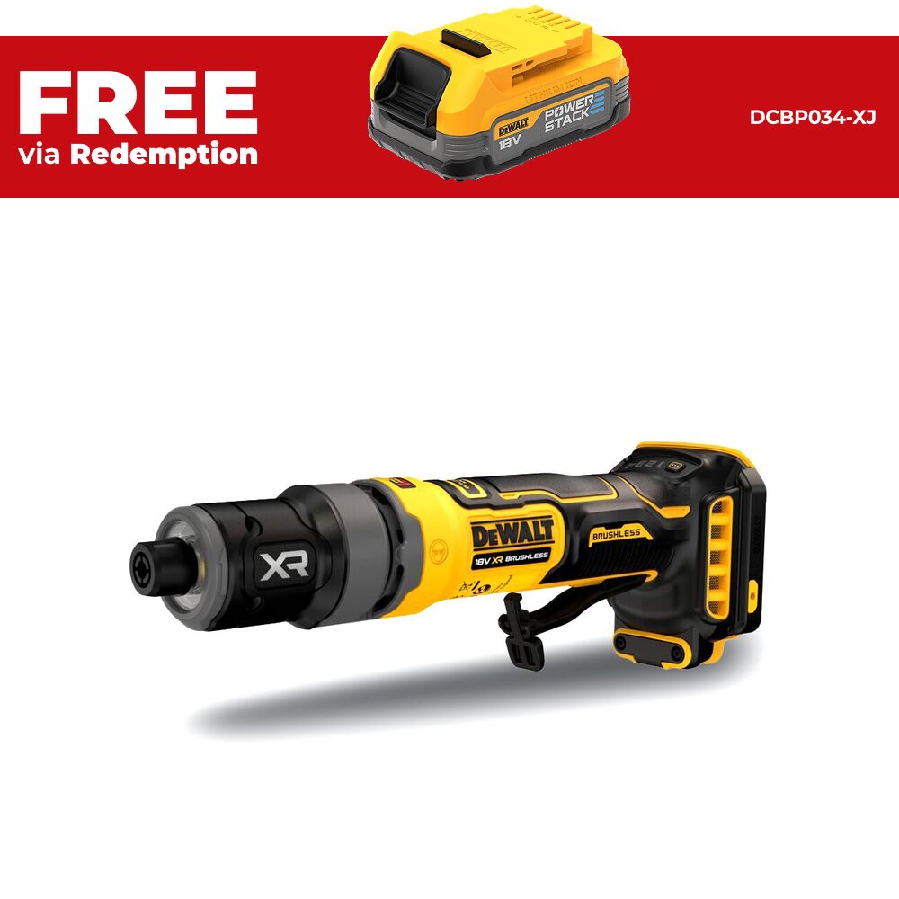 DeWalt DCG420N-XJ 18V XR Li-ion Cordless Compact Inline Die Grinder - Skin Only