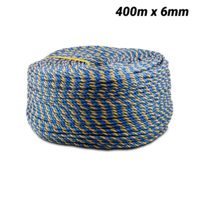 Wattmaster WATPLTELSTRA 400m x 6mm Yellow and Blue Pulling Rope
