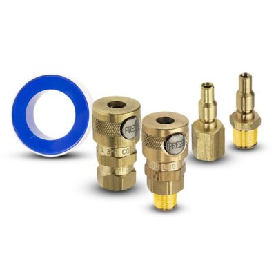 Jamec-Pem 70.0134 1/4" Coupling Kit For 3/8" Unfitted Air Hose - KIT 3