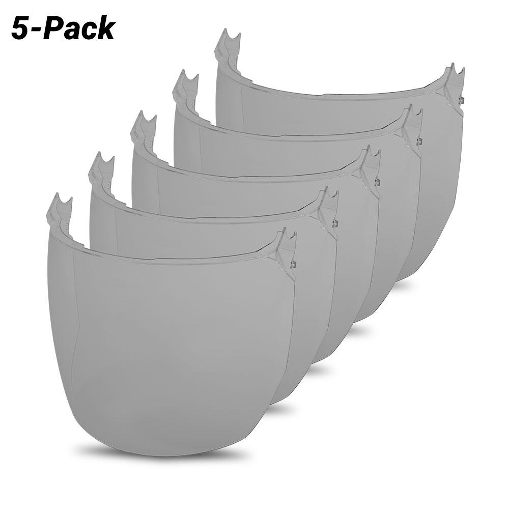 Milwaukee 48731442A 5-Pack BOLT Face Shield Universal Grey Replacement Pack