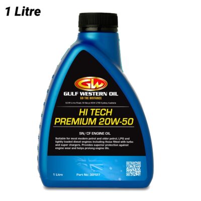 Gulf Western 30127 1L 20W/50 High Tech Premium Oil Suits Pressure Washer Pump