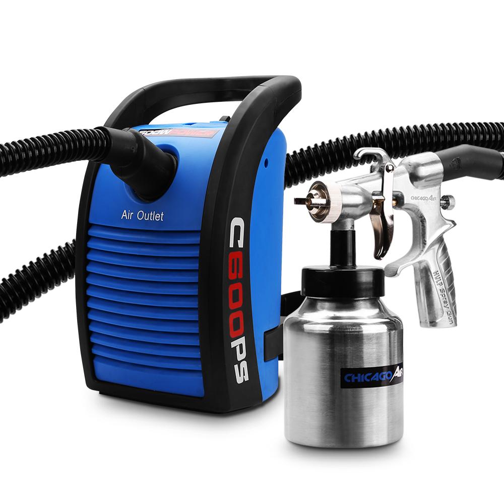 Chicago Air C600PS 600W 1000mL Power Paint Spray Gun
