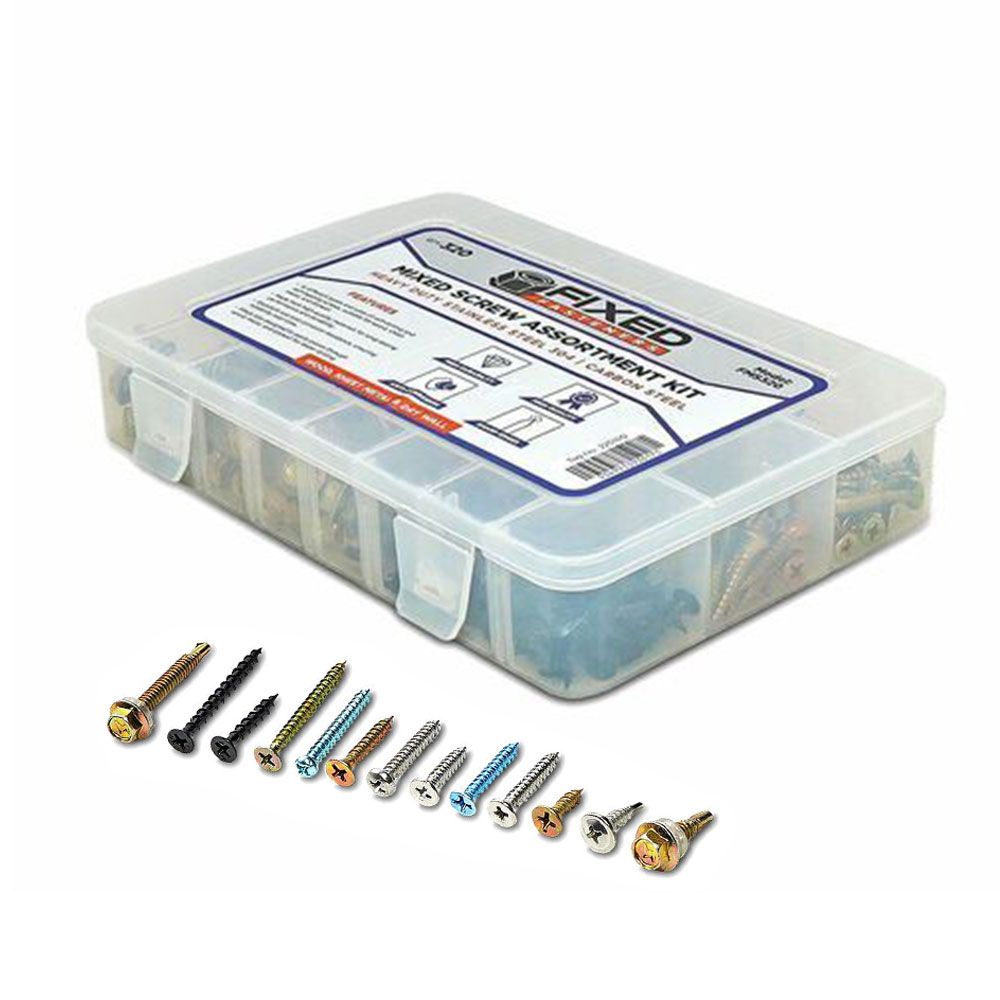 Fixed Fasteners FMS320 320pce Mixed Screws Assortment Kit