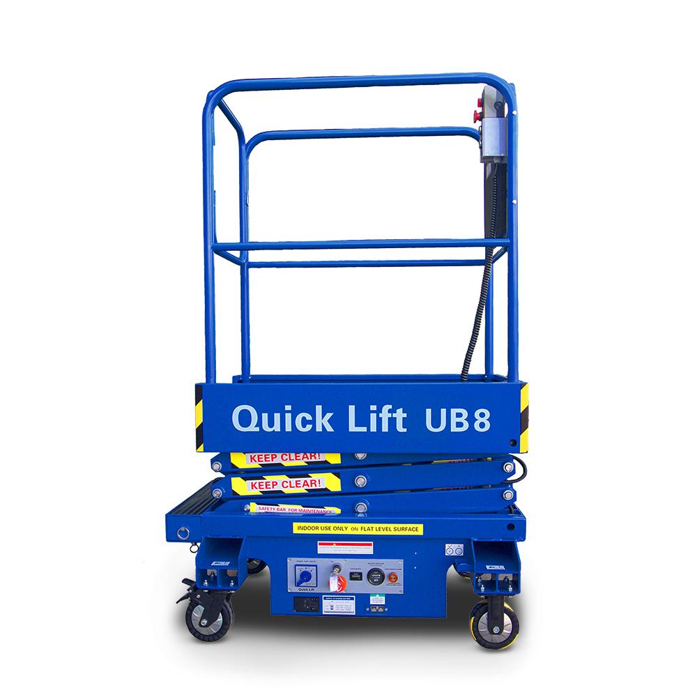 Quick Lift UB8 4.5m 1.2kW Manually Propelled Mini Scissor Lift