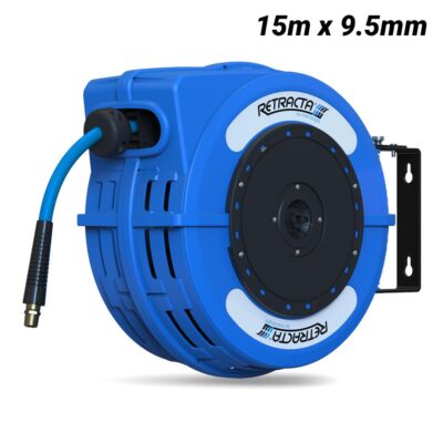 Retracta C1AW315B-01CB 15m x 9.5mm (3/8") Blue Air & Water Hose Reel