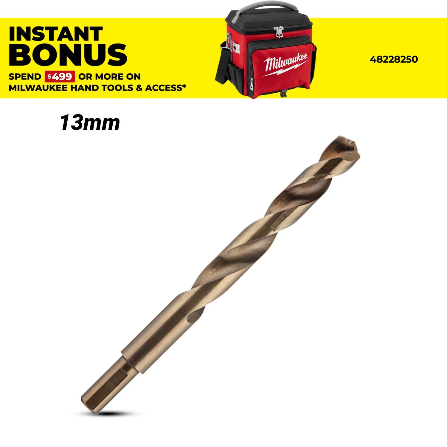 Milwaukee 48892529 13mm RED HELIX™ Cobalt Drill Bit
