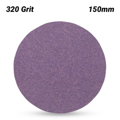 3M 7100145462 (60440335408) 150mm (6") Cubitron II 775L 320 Grit Plain Film Sanding Disc