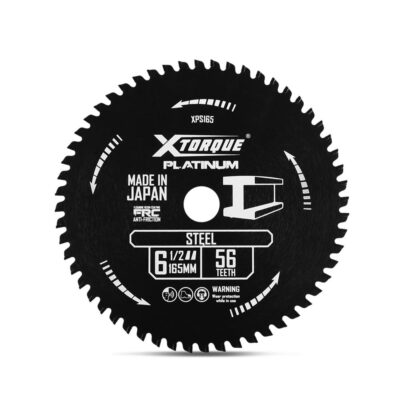 Xtorque XPS165 Platinum 165mm (6-1/2") 56-Teeth Steel Carbide Tipped Saw Blade - MADE IN JAPAN