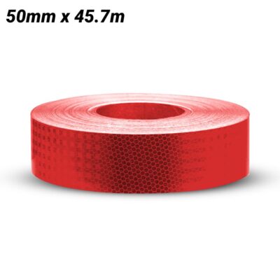 Uniform Safety Signs CT5R 50mm x 45.7m Class 1 Red Reflective Tape
