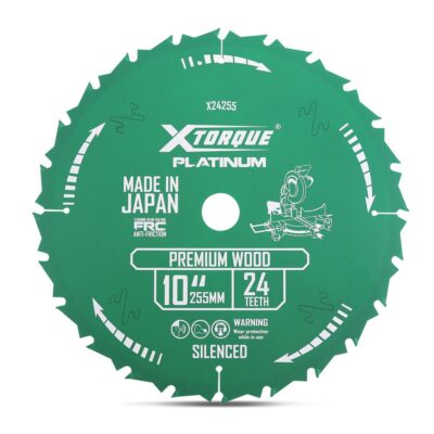Xtorque X24255 Platinum 255mm (10") 24-Teeth Premium Wood Carbide Tipped Saw Blade - MADE IN JAPAN