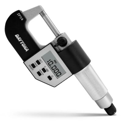 Daytona DDM025 0-25mm Range Carbide Face Digital Micrometer