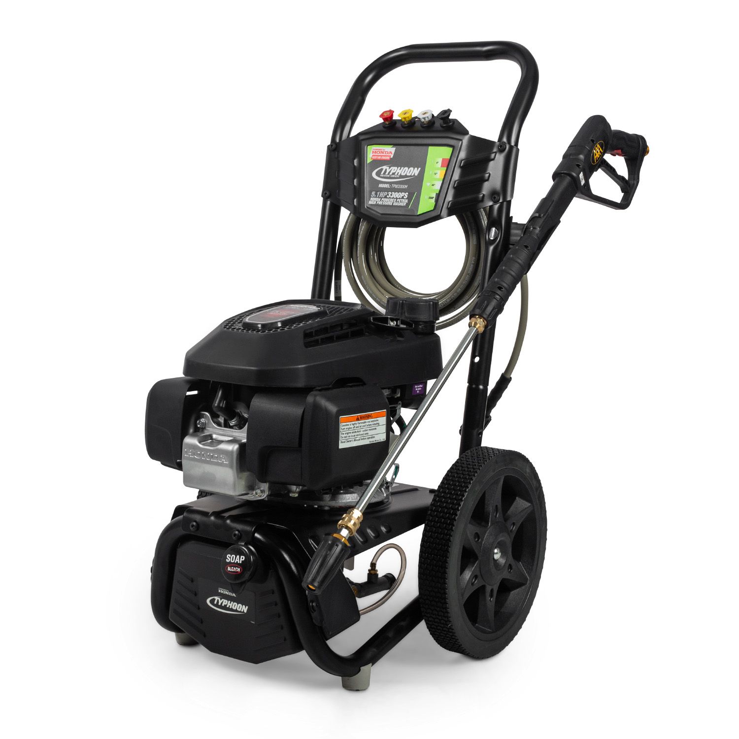 Typhoon TPW3300H 5.1HP 3300PSI Honda Powered GCV190 Petrol High Pressure Washer