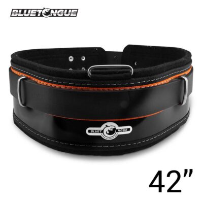 Bluetongue BLU4161 42" Black Leather Heavy Duty Tool Belt With Back Support