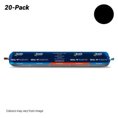 Bostik 3080051220PK 20-Pack 720gms 600ml Seal N Flex FC Sealant Sausage - Black
