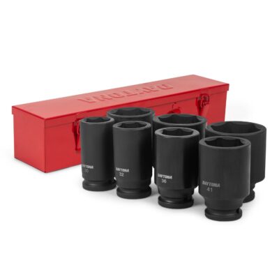 Daytona DIS734M 7pce 3/4" 30-55mm Metric Deep Impact Socket Set