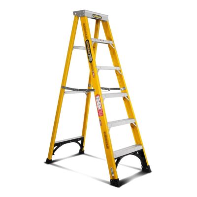 Gorilla FM006-I 6-Step 1.8m 150kg Fibreglass Single Sided Industrial Step Ladder