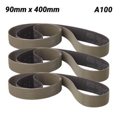3M 7012892001-3PK (237AA) 3 Pack 90mm x 400mm Trizact 237AA A100 Cloth Belt