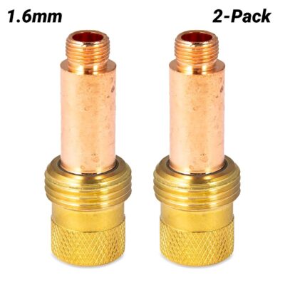 UNIMIG P45V25 2-Pack 1.6mm 17/18/26 Series TIG Gas Lens Collet Body