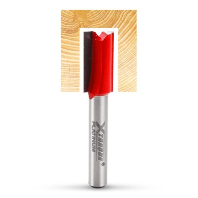 Xtorque XP1014 Platinum 10mm Straight Double Flute 1/4" Shank Router Bit