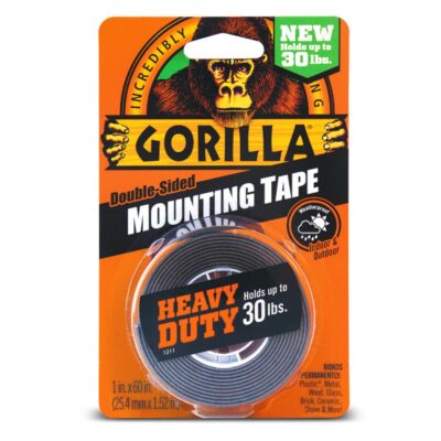 Gorilla Glue GG41027 1.52m x 25.4mm Black Mounting Tape