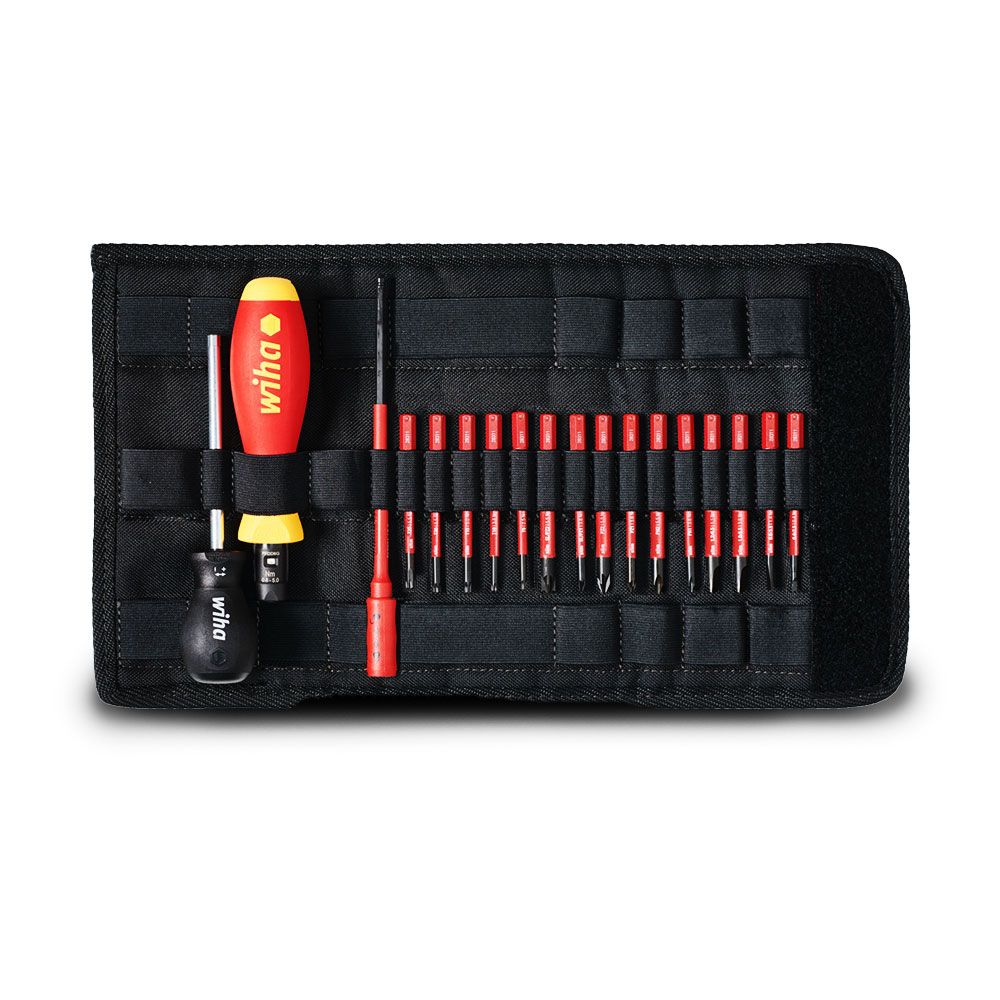 Wiha 36791 18pce 0.8-5.0 Nm Mixed Torque Screwdriver Set with Folding Bag