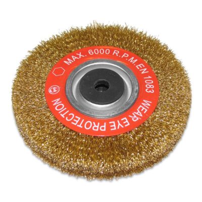 Abbott & Ashby AAWB/150 150mm (6") Crimped Brass Coated Wire Grinding Wheel