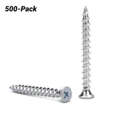 Fixed Fasteners FBH50 500 Pack PH2 10G x 8TPI x 50mm Coarse Thread Self Drilling Zinc Drywall Screws