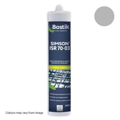 Bostik 30132150 290ml Simson ISR 70-03 Elastic Adhesive/ Sealant Cartridge - Grey