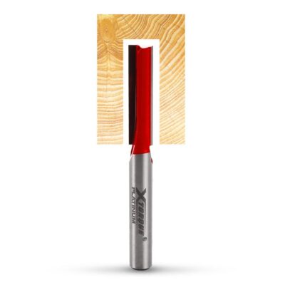 Xtorque XPL614 Platinum 6.4mm Straight XL Double Fluted 1/4" Shank Router Bit