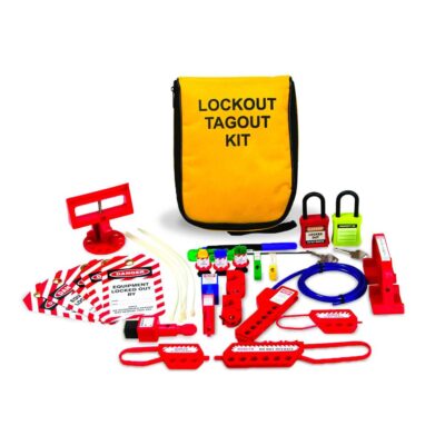 Uniform Safety Signs UL322 26pce Electrician Pouch Lockout Kit