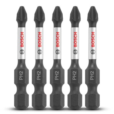 Bosch ITPH2205 (2.610.039.566) 5-Pack Impact Tough 1/4" 50mm PH2 Phillips Insert Screwdriver Bit