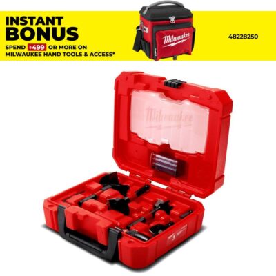 Milwaukee 49225100 5pce SwitchBlade Selfeed Bit Plumbers Kit