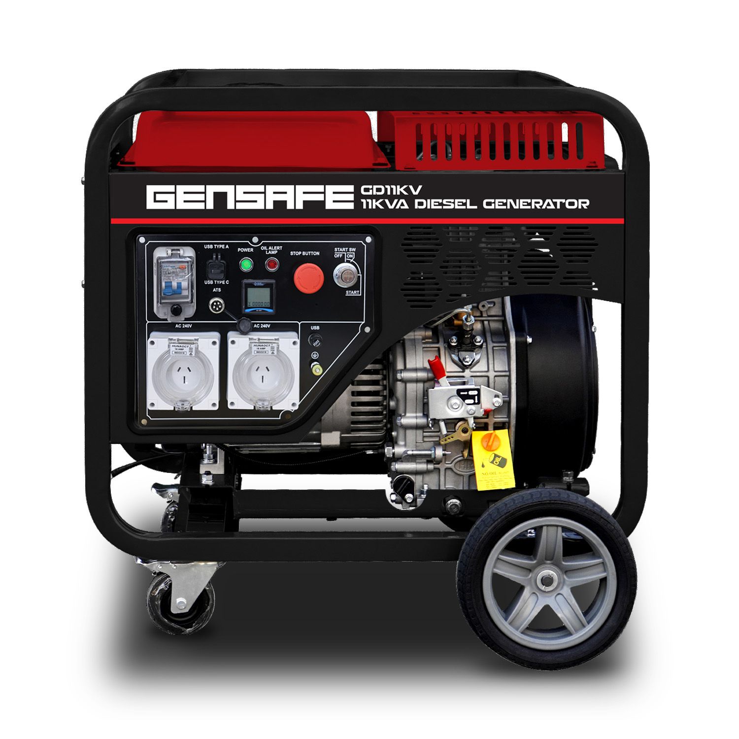 Gensafe GD11KV 11 KVA Diesel Electric Start Generator