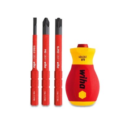 Wiha 41230 Softfinish Slim Screwdriver with Bit Holder