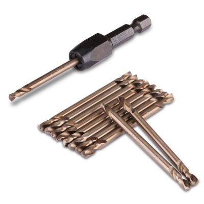 Xtorque XTO1810PK-A 10-Pack Heavy Duty HSS COBALT Double Ended Rivet Drill Bit Pack with 1/8" Drill Bit Adaptor