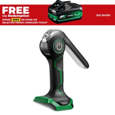 HiKOKI UB18DJL(L0Z) 18V Li-ion Worklight & Torch - Skin Only