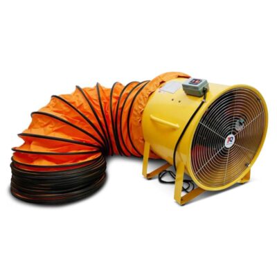 TradeQuip 1141T 1700W 450mm (17-3/4") Portable Ventilation Fan with 5m Flexible Ducting