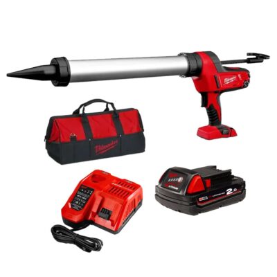 Milwaukee C18PCG600A-201B 18V 2.0Ah Li-Ion Cordless 600ml Caulking Gun Combo Kit