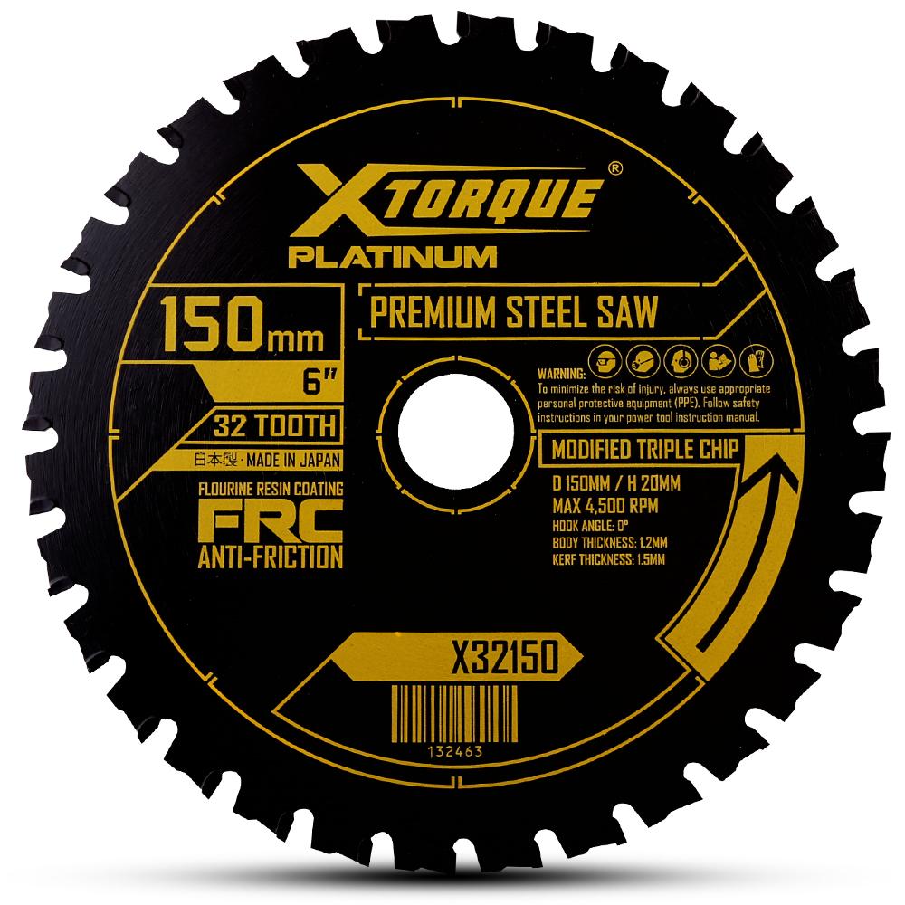 Xtorque X32150 Platinum 150mm (6") 32-Tooth Premium Steel Carbide Tipped Saw Blade - MADE IN JAPAN