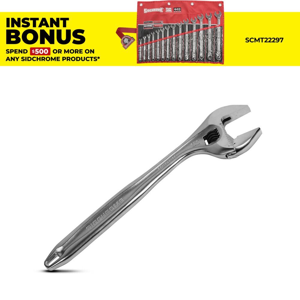 Sidchrome SCMT25176 450mm Chrome Quick Adjustable Wrench
