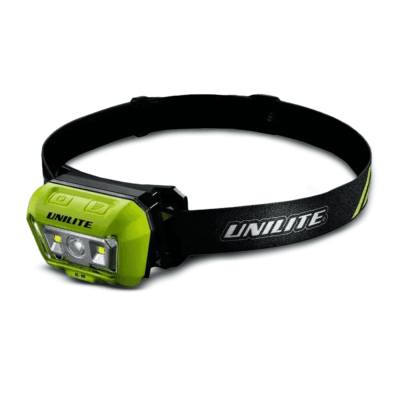 UNILITE HL-8R Dual Beam Sensor Head Torch (475 Lumens) Rechargeable