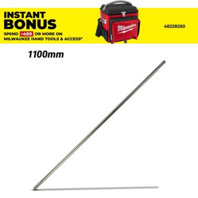 Milwaukee 4932399243 SDS Max x SDS Max 1100mm Extension Bar Male to Male