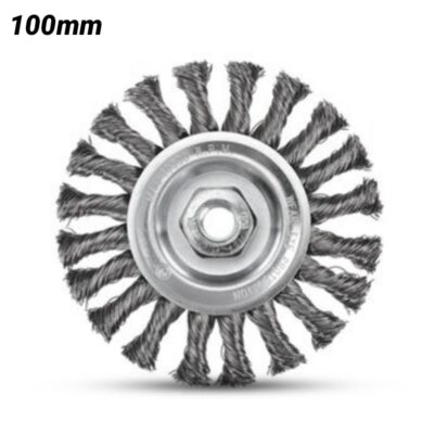 Bordo 5106-100-3.5 100mm 0.5mm Twist Knot Wheel with M14 x 2.00 thread