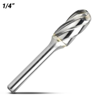 Bordo 6401-95290 1/4" SC-1 Cylindrical Ball Nose 1/4" Shank Burr Non Ferrous