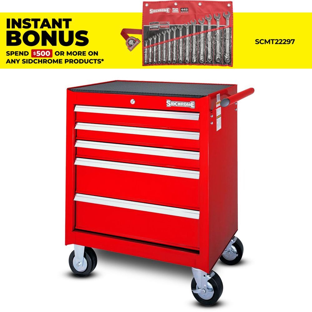 Sidchrome SCMT50215 5 Drawer Roller Cabinet Tool Box