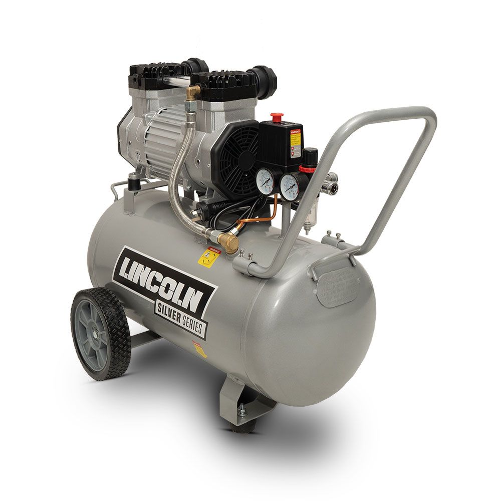 Lincoln LCS350 50L Air Compressor Oil Free 3hp Silent