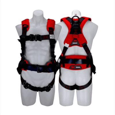 3M 7012881810 (AT010644410) 3M™ PROTECTA® X Miners Harness with Padding 1161684, Red and Black, Small, 1 EA/Case
