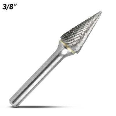 Bordo 6400-95143 3/8" SM-4 28° Pointed Cone 1/4" Shank Burr