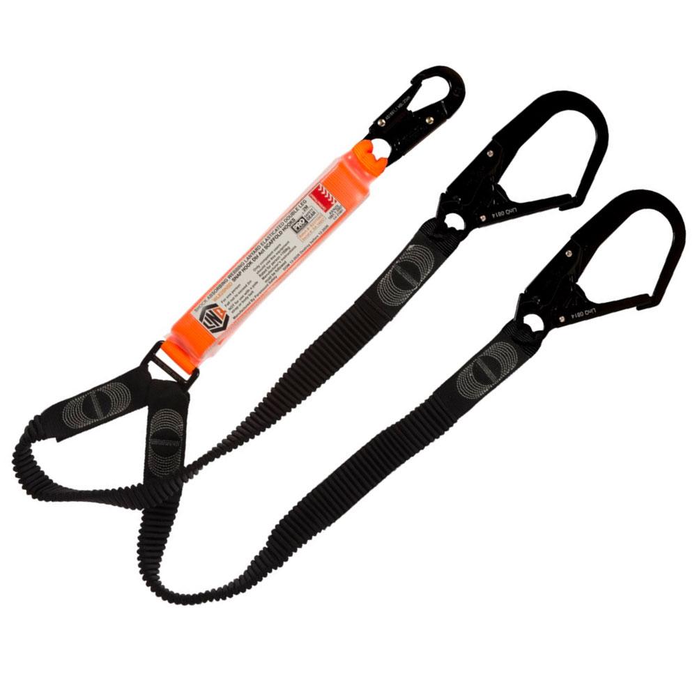 LINQ WLE2SNSD 1.85m Elite Double Leg Elasticated Lanyard with Hardware